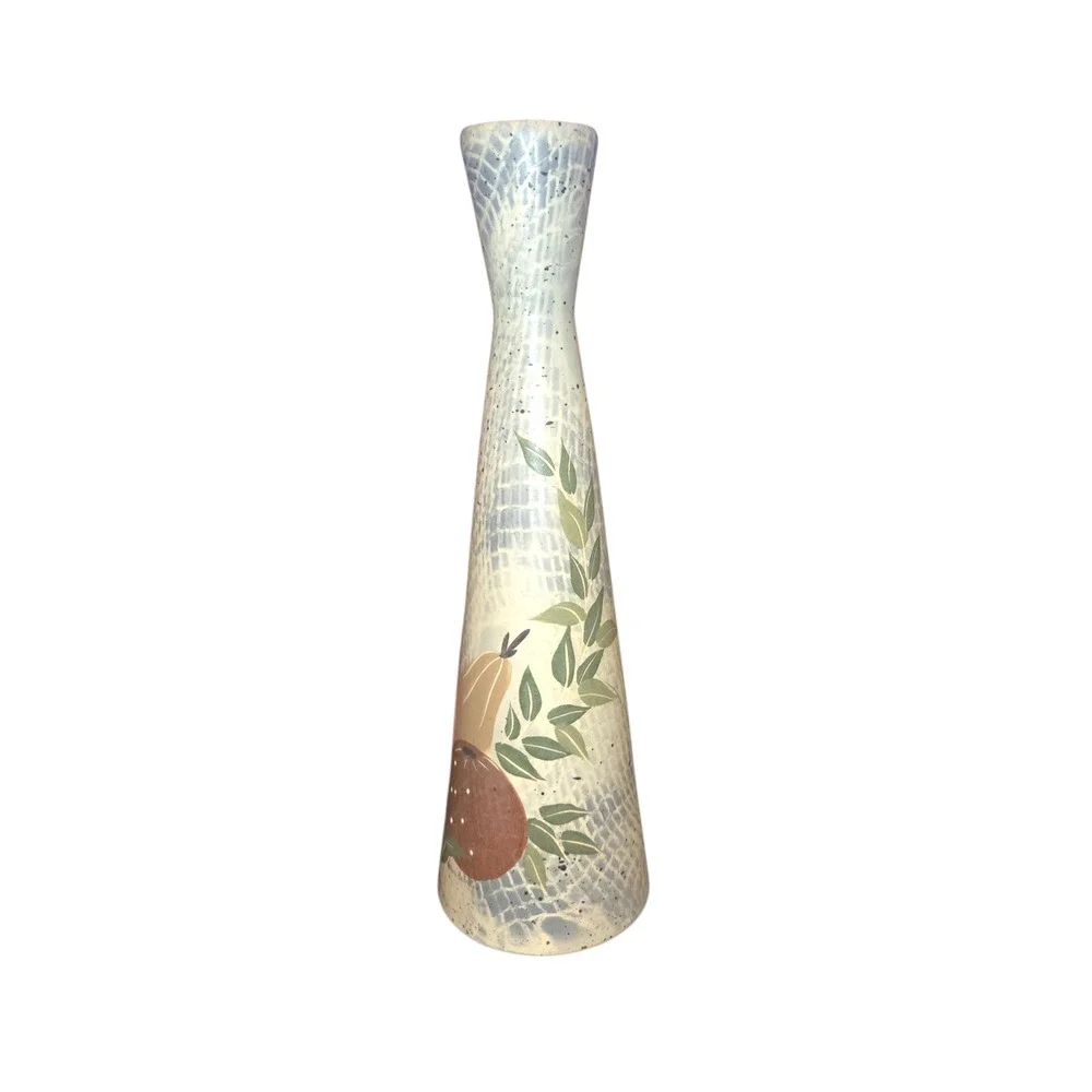 Marc Bellaire Still Life Ceramic Vase VTG MCM‎ Hand Painted Fruiit 14